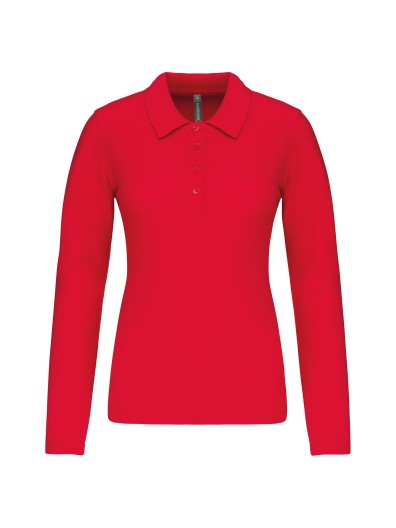 Polo piqu de manga comprida - K257C