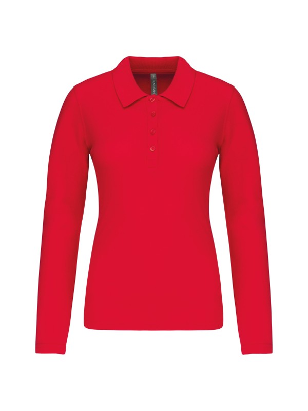 Polo piqu de manga comprida - K257C