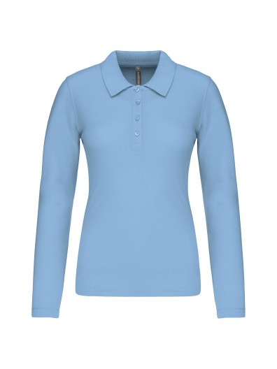 Polo piqu de manga comprida - K257C