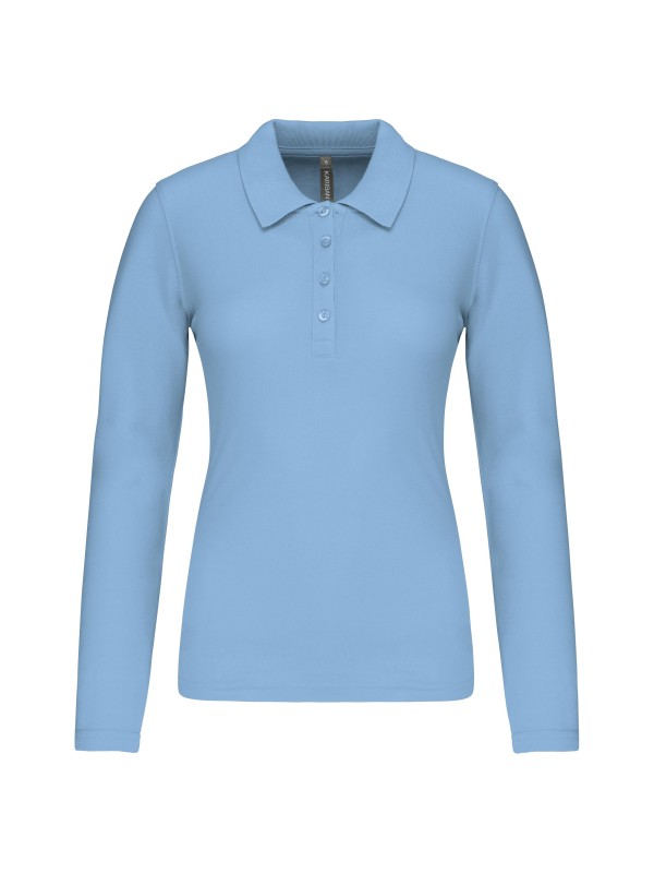 Polo piqu de manga comprida - K257C