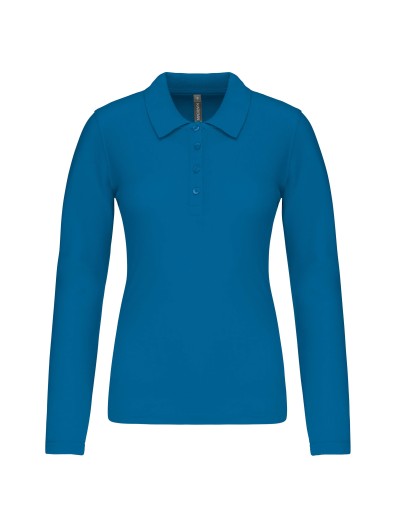 Polo piqu de manga comprida - K257C