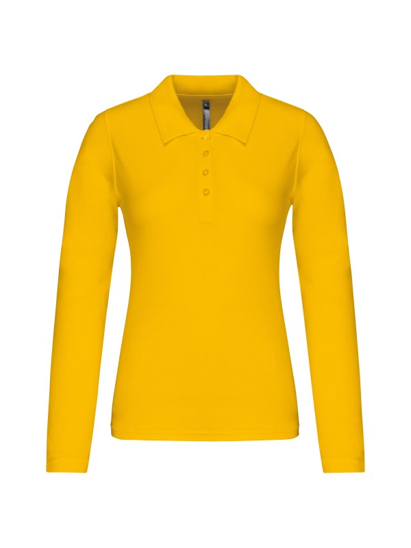 Polo piqu de manga comprida - K257C