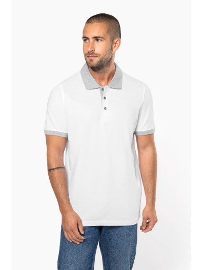 Polo de homem piqu� bicolor - K258