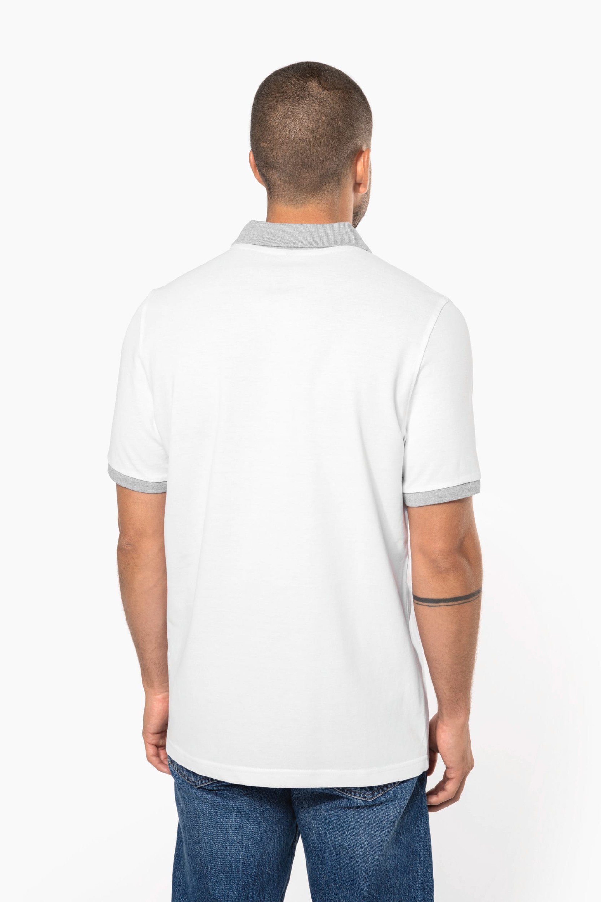 Polo de homem piqué bicolor - K258