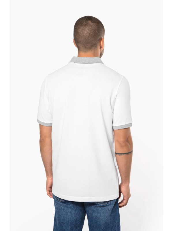 Polo de homem piqué bicolor - K258
