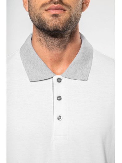 Polo de homem piqu� bicolor - K258