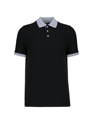 Polo de homem piqué bicolor - K258 Polo de homem piqué bicolor - K258