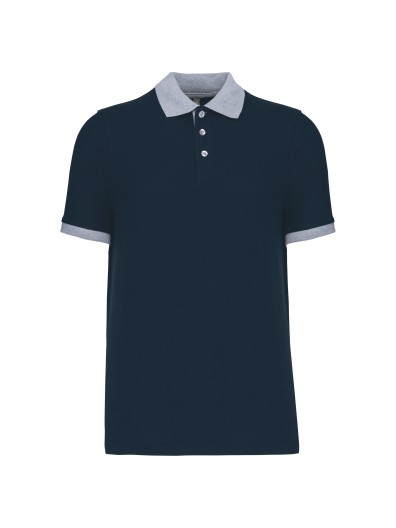 Polo de homem piqué bicolor - K258 Polo de homem piqué bicolor - K258