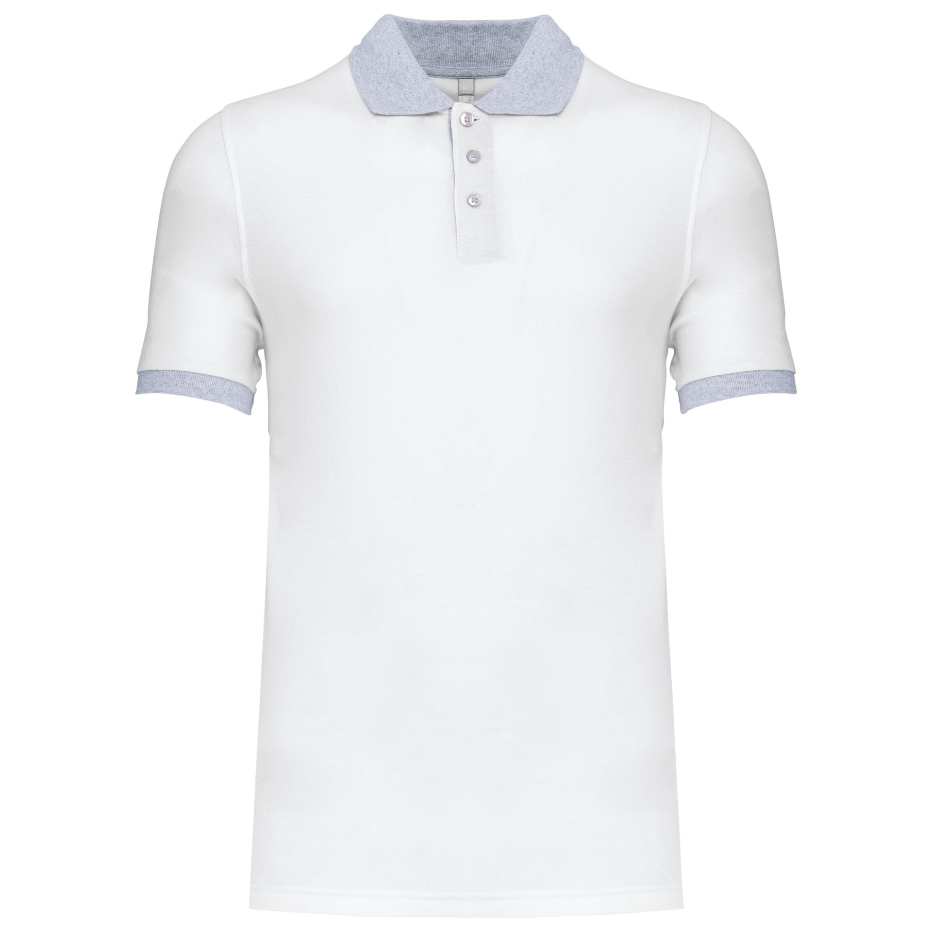 Polo de homem piqué bicolor - K258