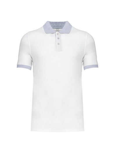 Polo de homem piqué bicolor - K258 Polo de homem piqué bicolor - K258