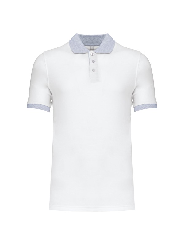 Polo de homem piqué bicolor - K258