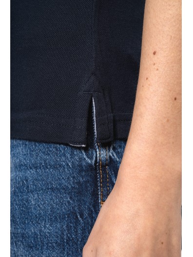 Polo de senhora piqu� bicolor - K259