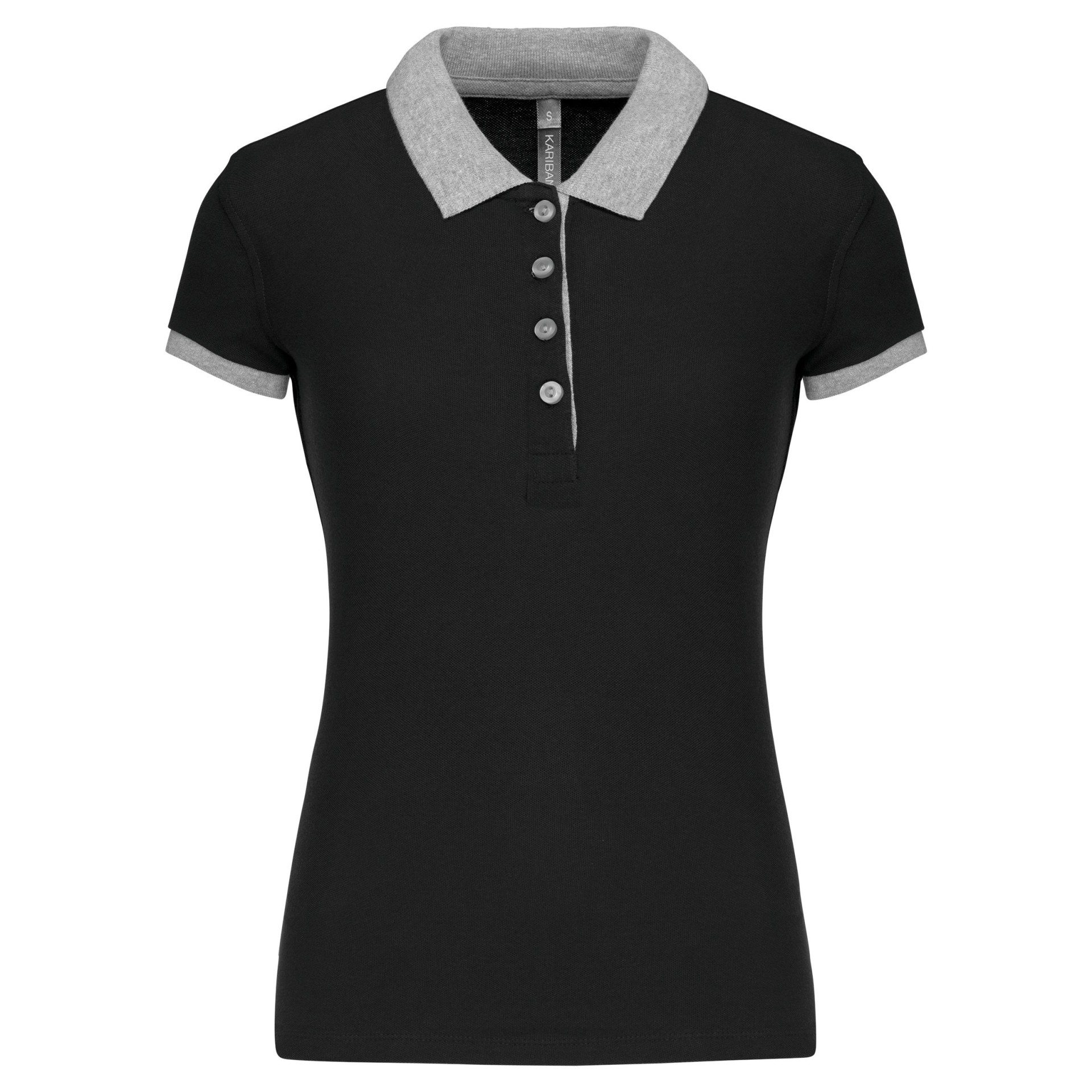 Polo de senhora piqué bicolor - K259