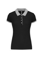 Polo de senhora piqu� bicolor - K259