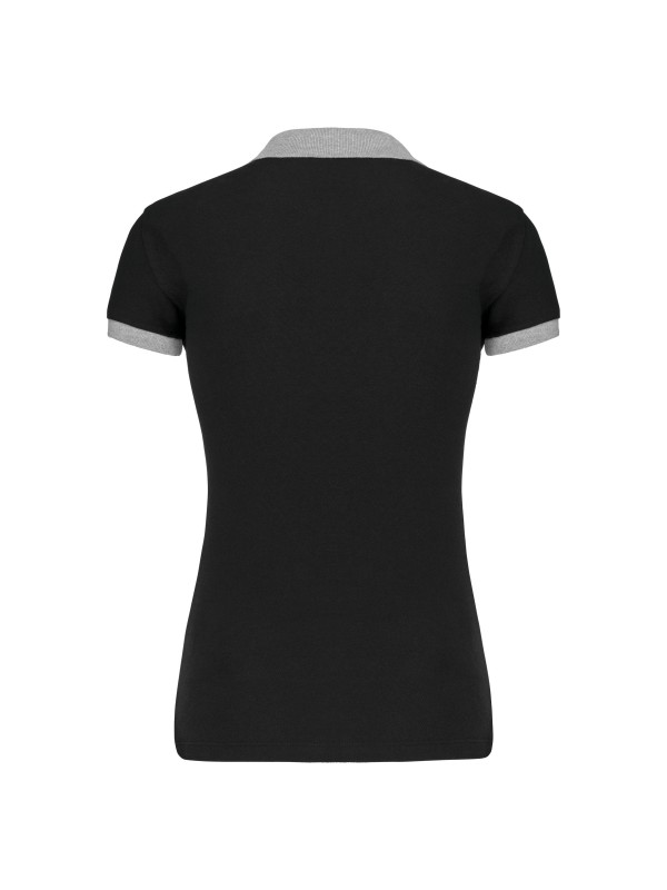 Polo de senhora piqu� bicolor - K259
