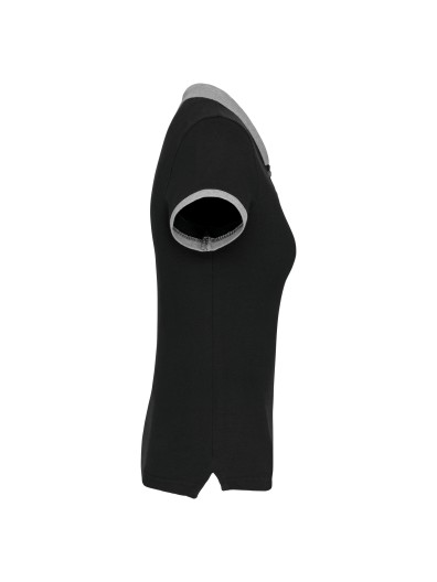 Polo de senhora piqu� bicolor - K259