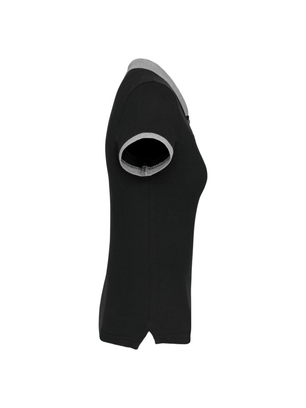 Polo de senhora piqu� bicolor - K259