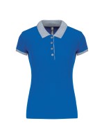 Polo de senhora piqué bicolor - K259