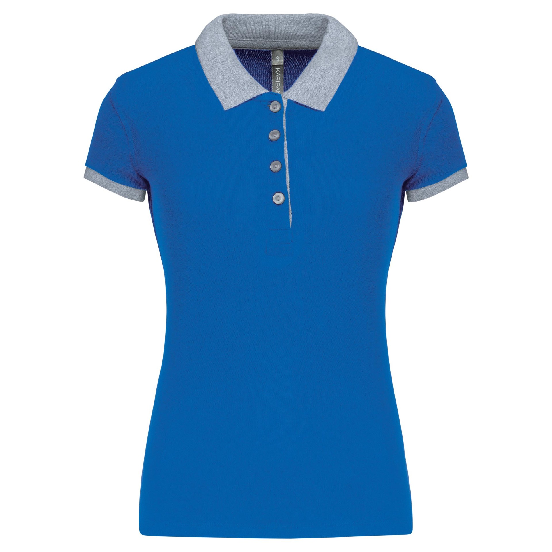 Polo de senhora piqué bicolor - K259