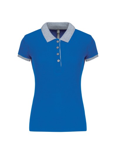 Polo de senhora piqué bicolor - K259 Polo de senhora piqué bicolor - K259