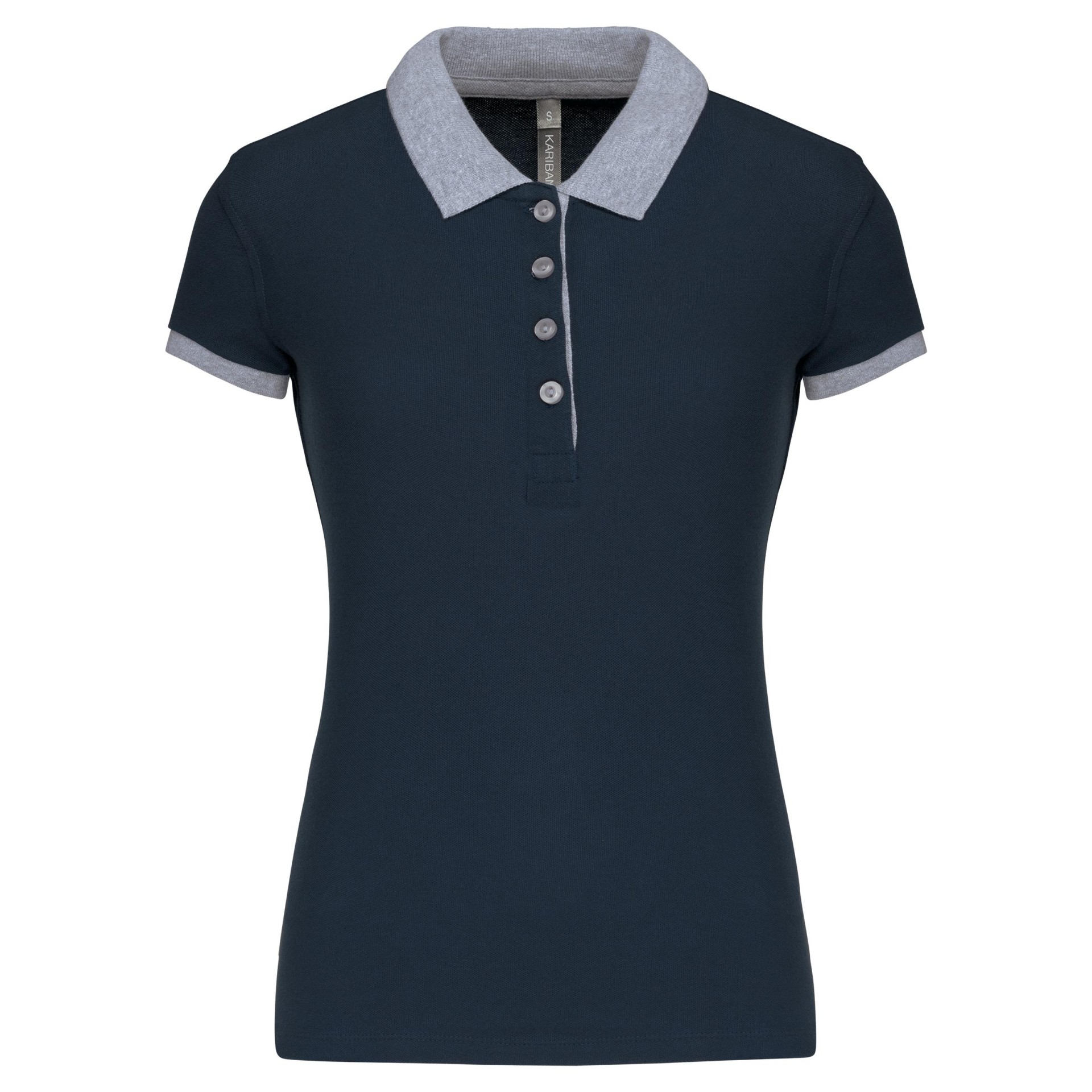Polo de senhora piqué bicolor - K259