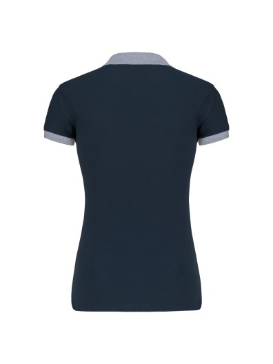 Polo de senhora piqué bicolor - K259 Polo de senhora piqué bicolor - K259