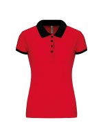 Polo de senhora piqu� bicolor - K259
