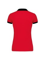 Polo de senhora piqué bicolor - K259