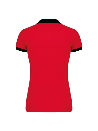 Polo de senhora piqu� bicolor - K259