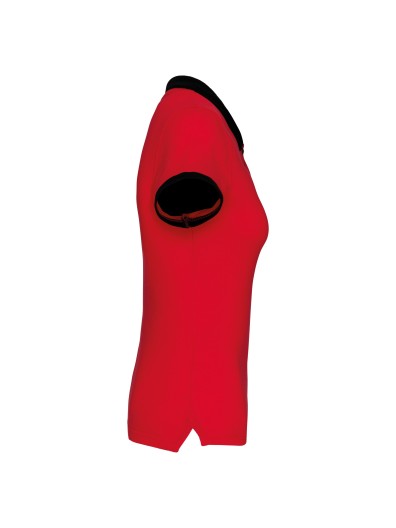 Polo de senhora piqu� bicolor - K259