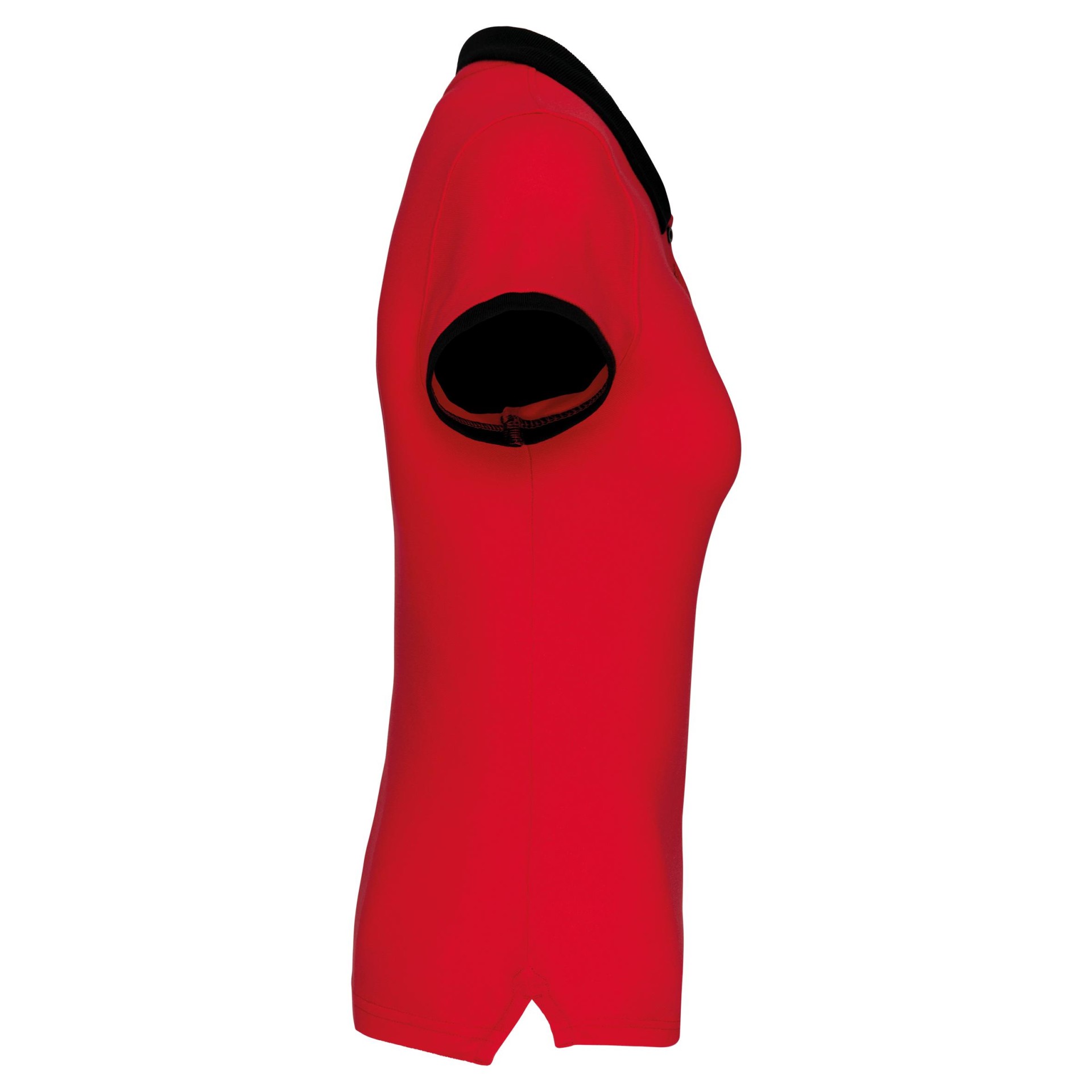 Polo de senhora piqué bicolor - K259