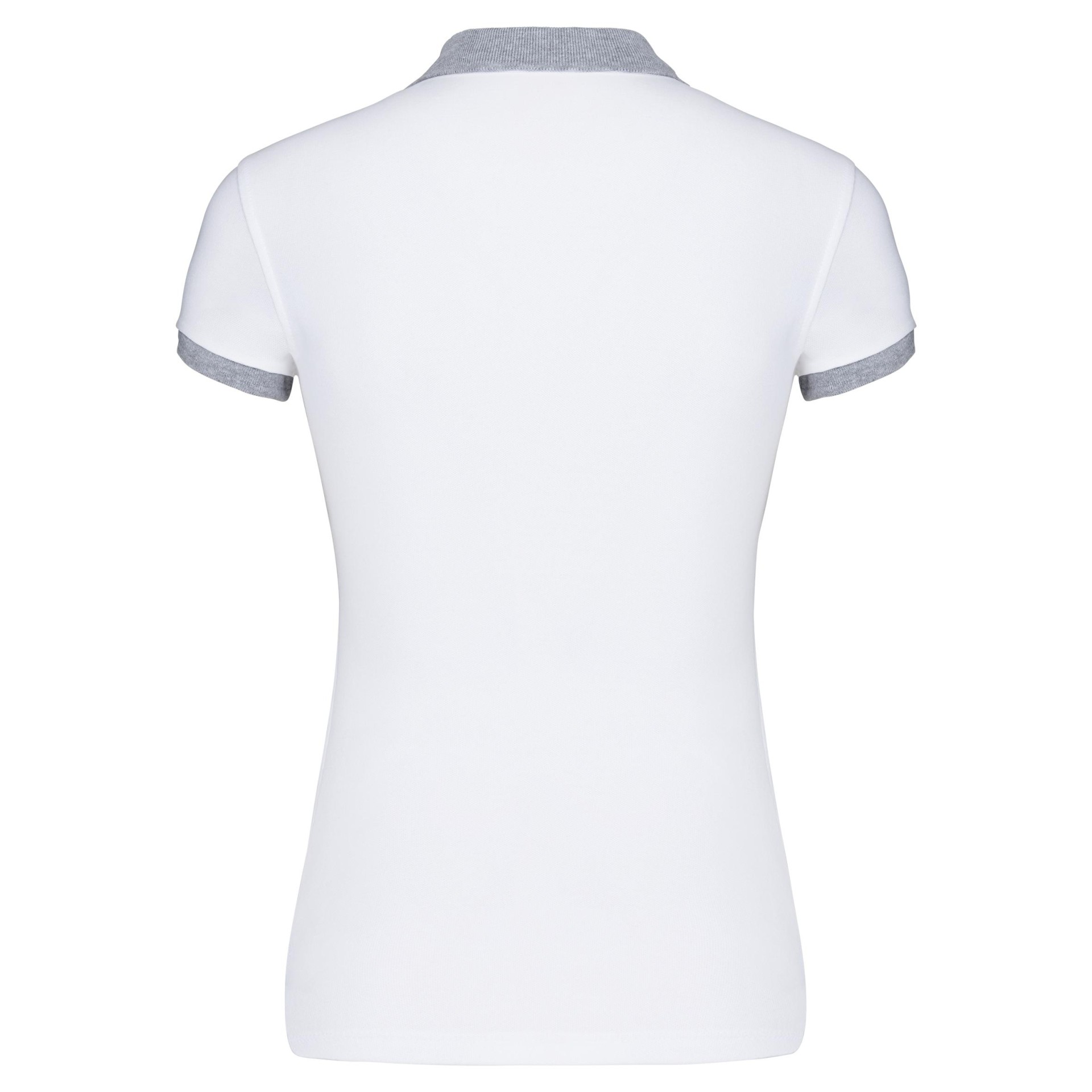 Polo de senhora piqué bicolor - K259