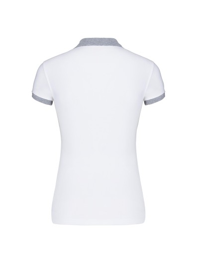 Polo de senhora piqué bicolor - K259 Polo de senhora piqué bicolor - K259