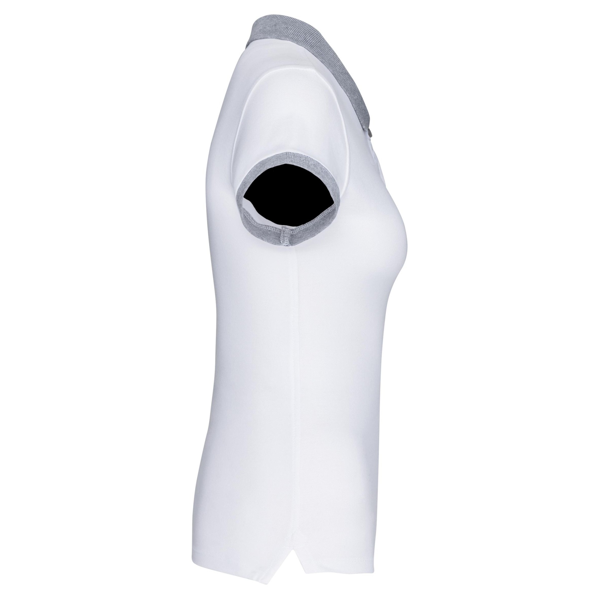 Polo de senhora piqué bicolor - K259