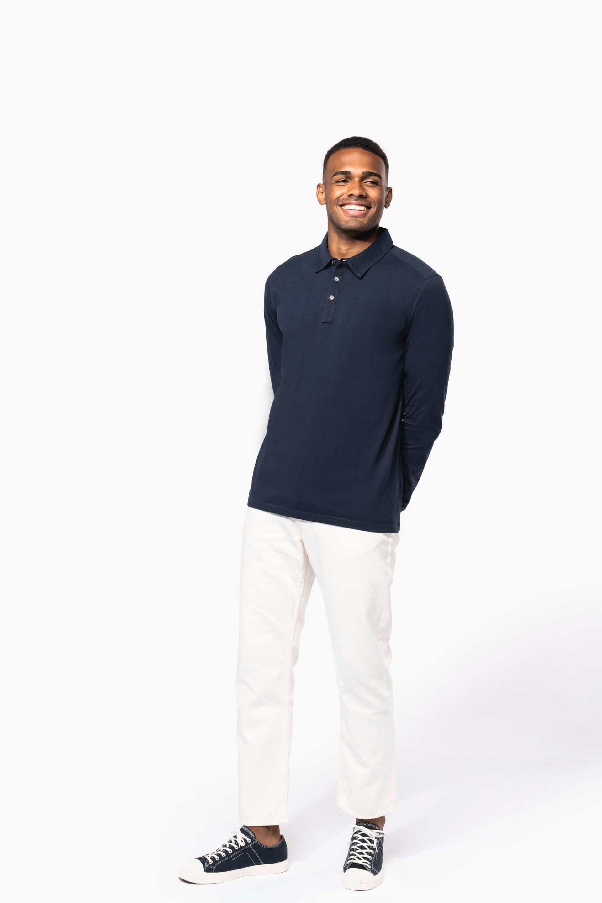 Polo jersey de manga comprida - K264