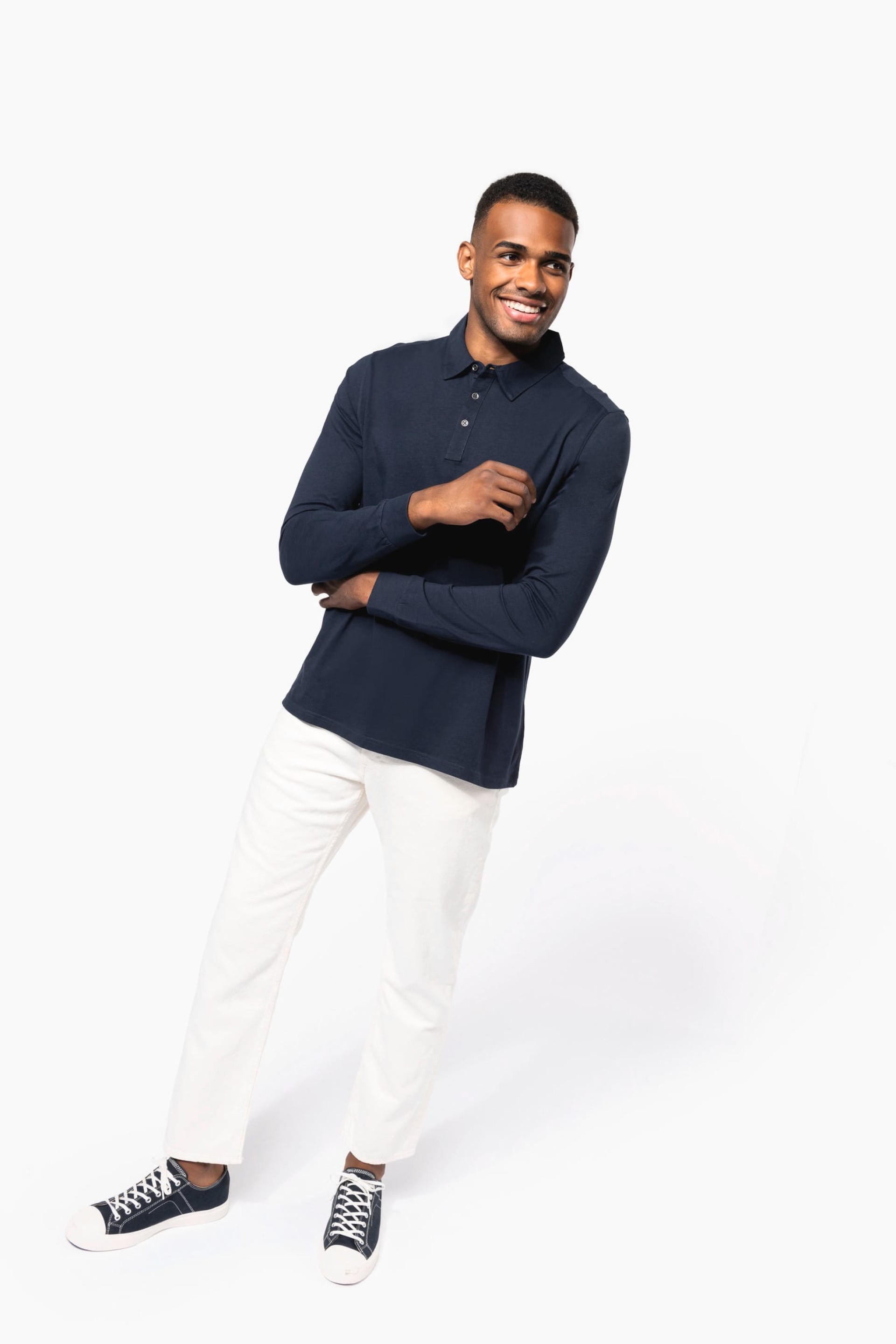 Polo jersey de manga comprida - K264