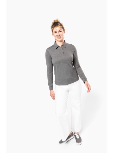 Polo jersey de manga comprida - K265