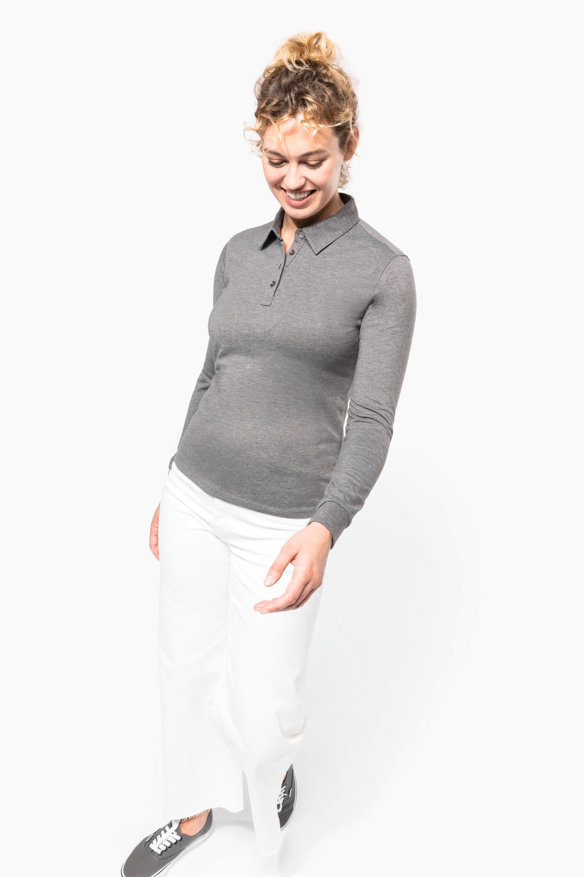 Polo jersey de manga comprida - K265