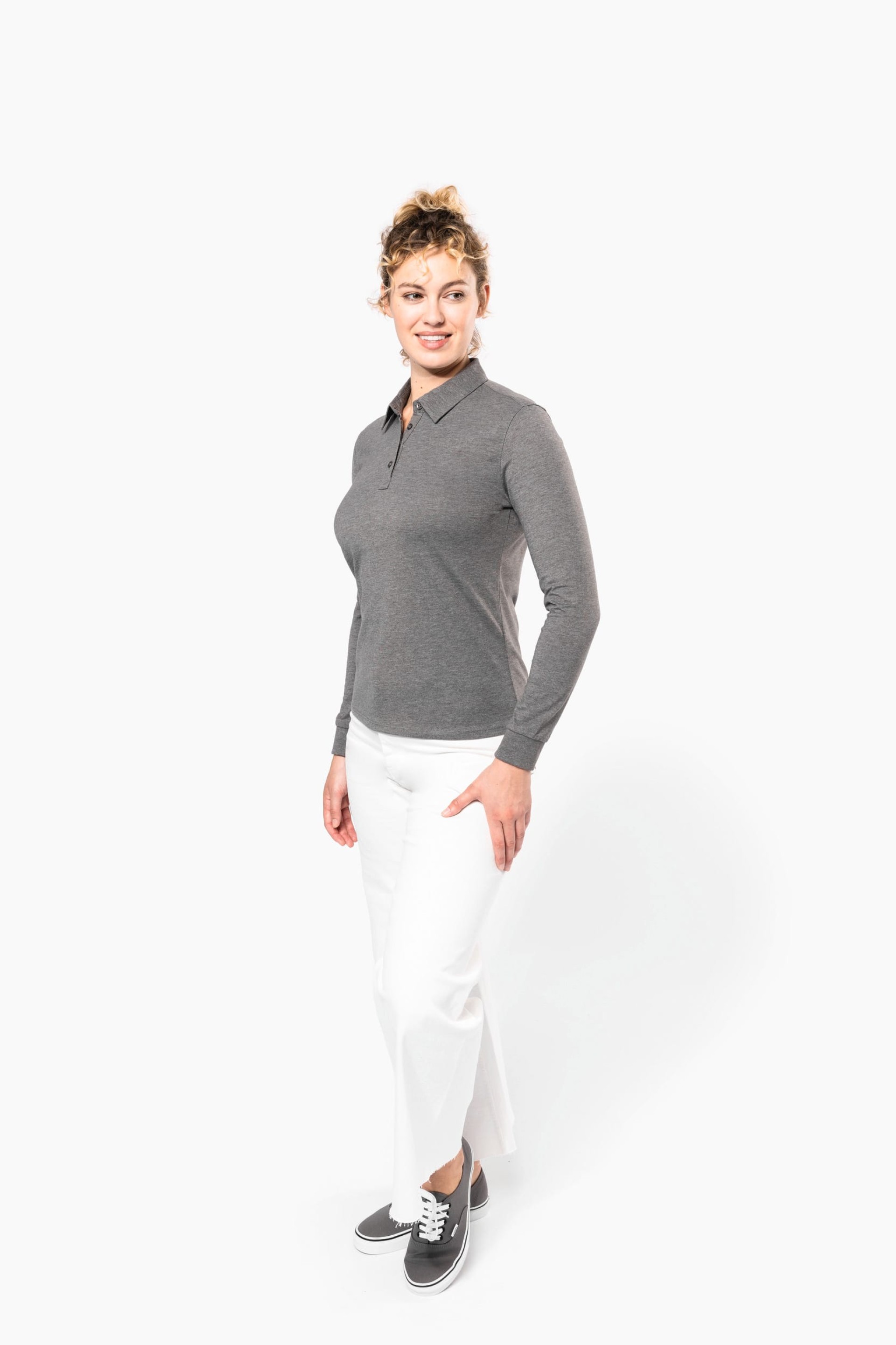 Polo jersey de manga comprida - K265