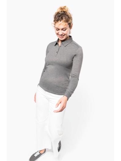 Polo jersey de manga comprida - K265