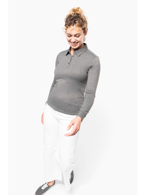 Polo jersey de manga comprida - K265