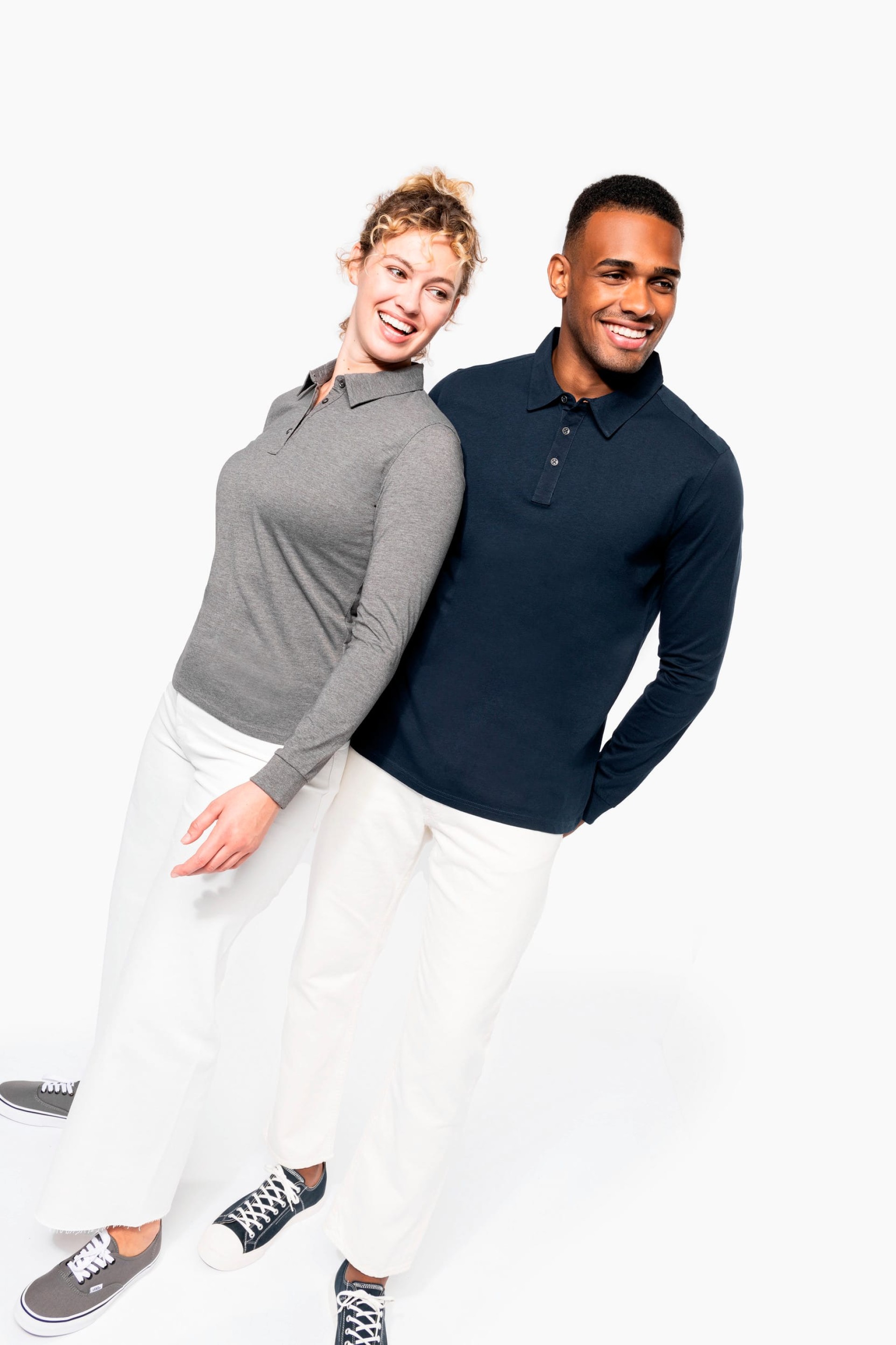 Polo jersey de manga comprida - K265