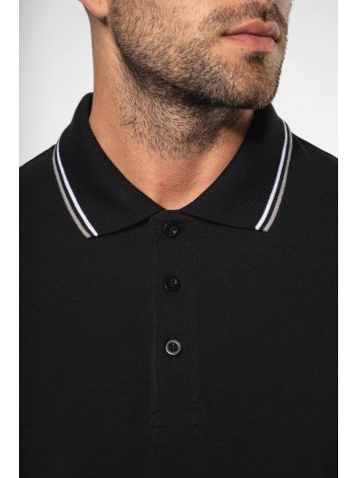 Polo malha piqu� de manga comprida de homem - K280