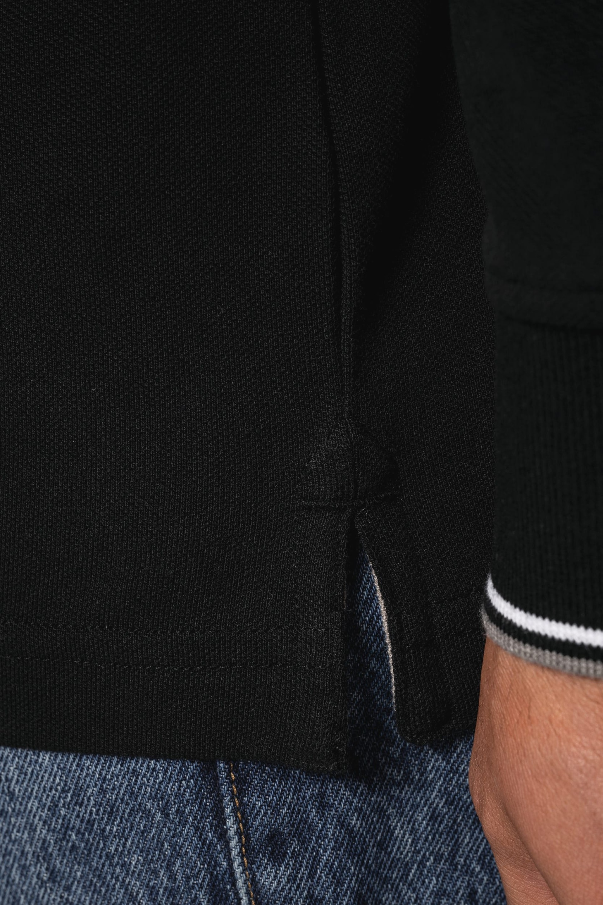 Polo malha piqué de manga comprida de homem - K280