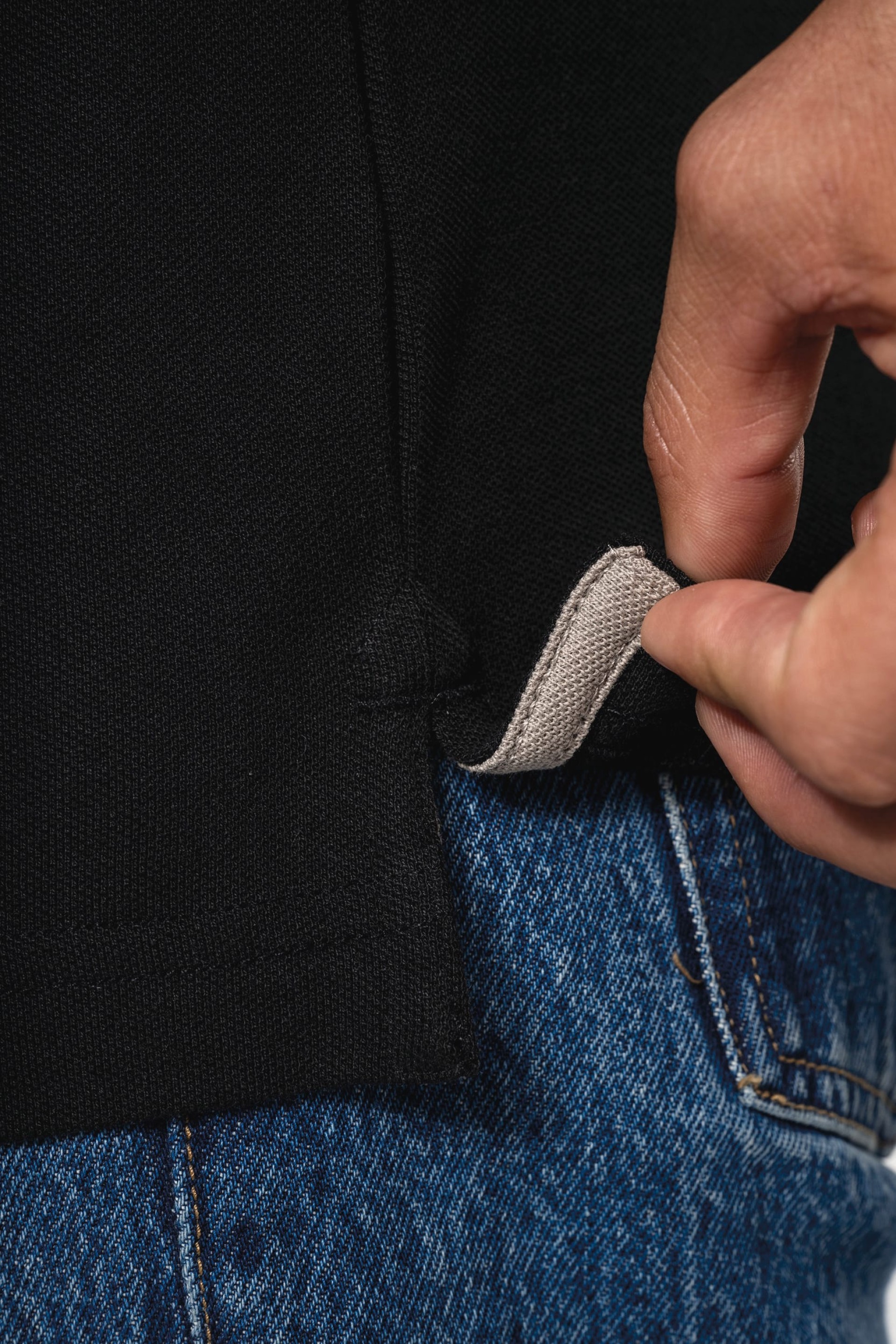 Polo malha piqué de manga comprida de homem - K280