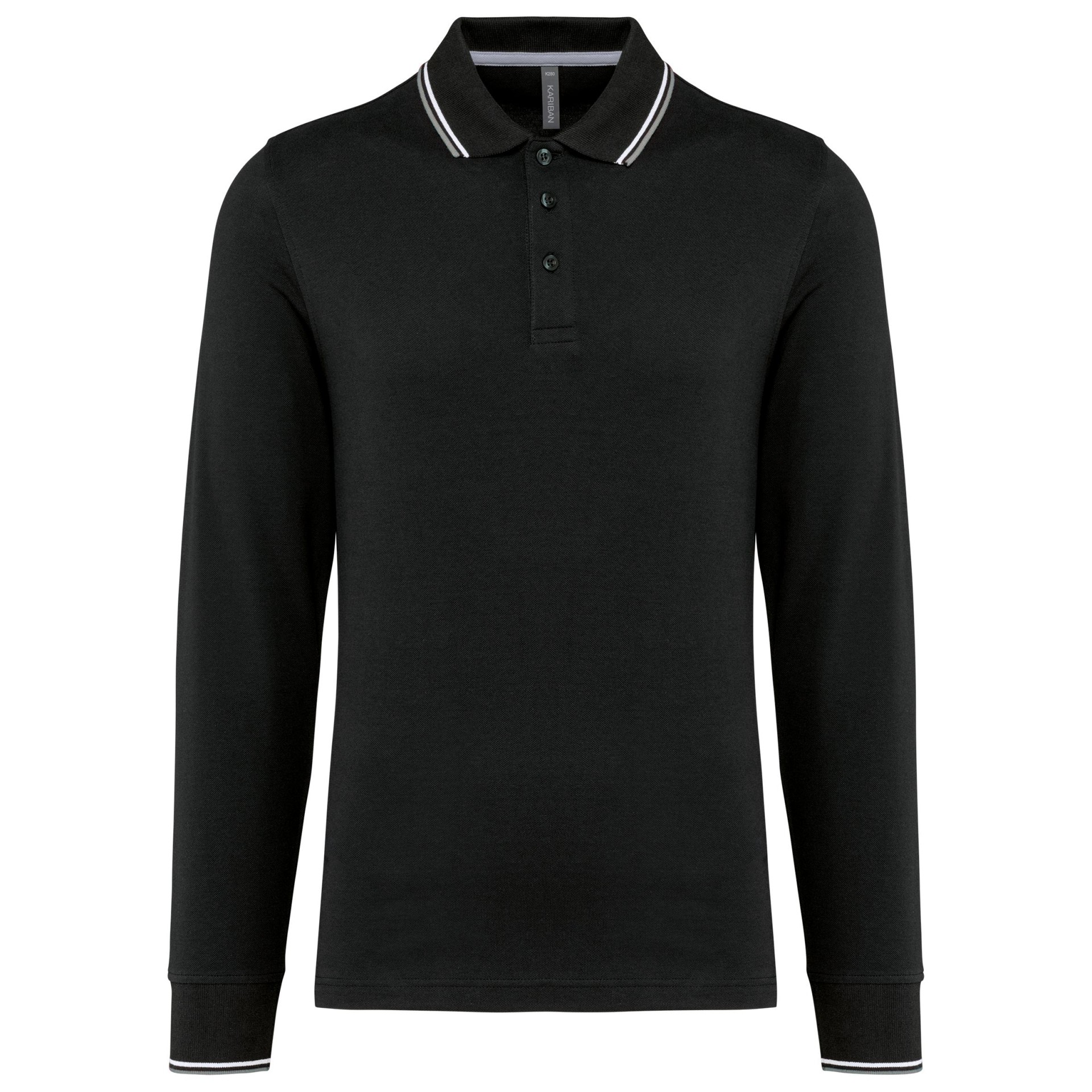 Polo malha piqué de manga comprida de homem - K280
