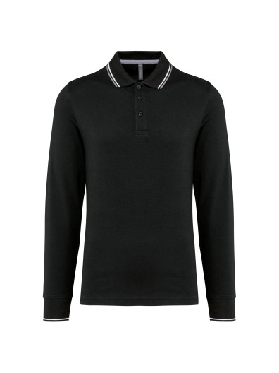 Polo malha piqué de manga comprida de homem - K280 Polo malha piqué de manga comprida de homem - K280
