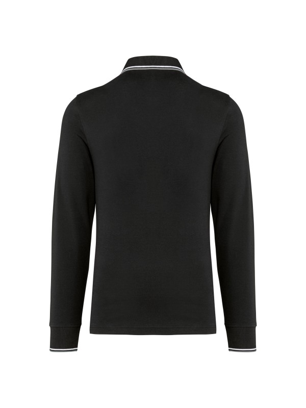 Polo malha piqué de manga comprida de homem - K280