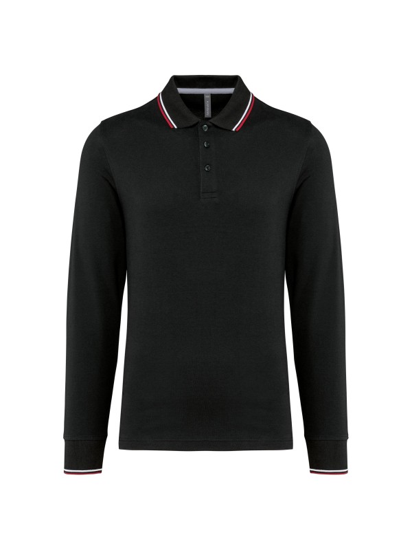 Polo malha piqué de manga comprida de homem - K280