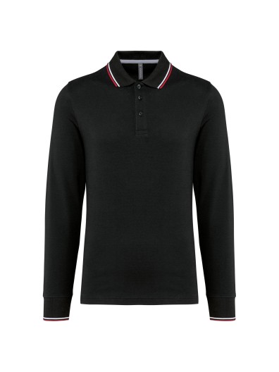 Polo malha piqué de manga comprida de homem - K280 Polo malha piqué de manga comprida de homem - K280